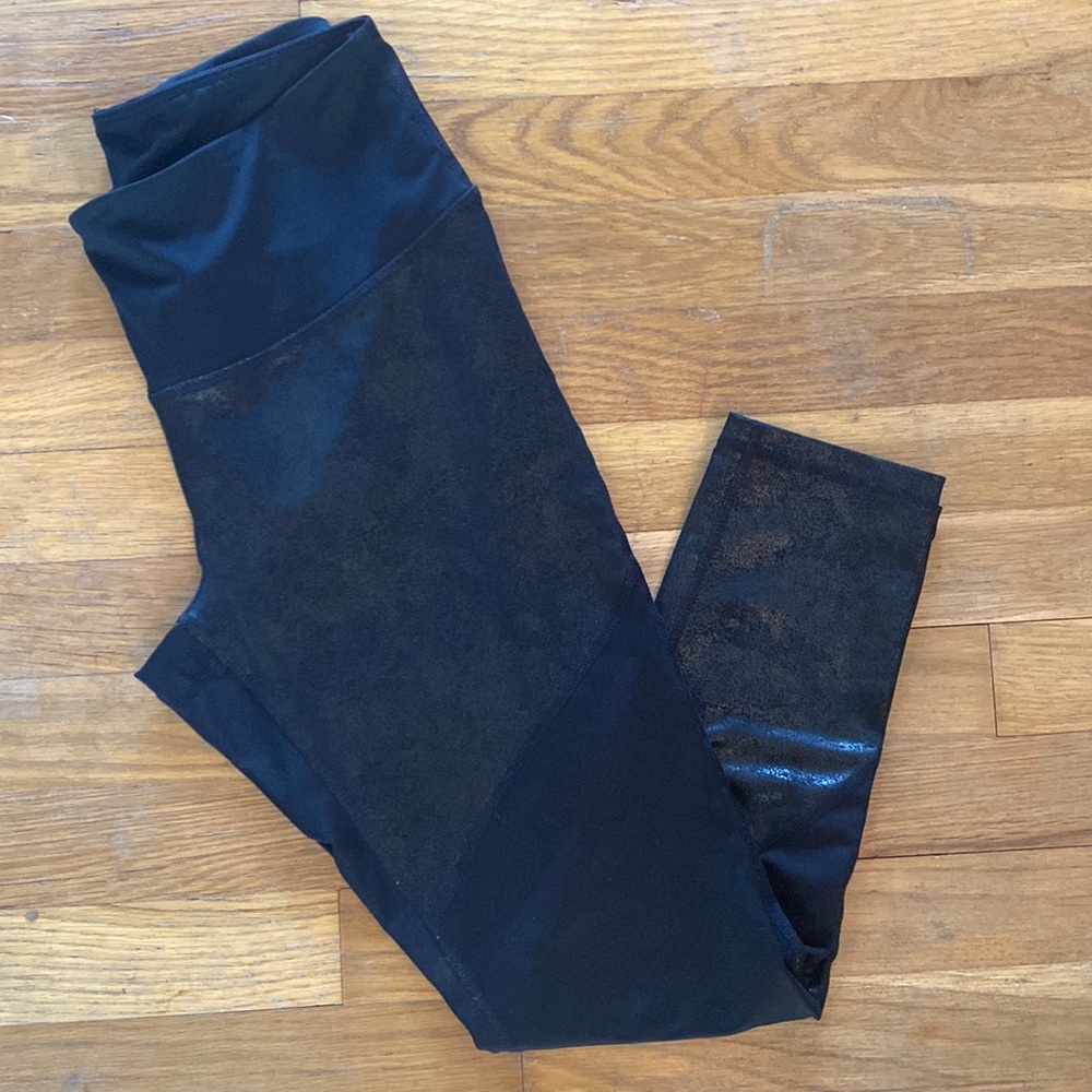 Zella Faux-Leather Panel Leggings
